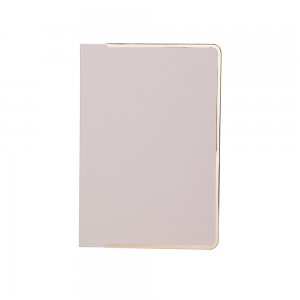 Kiaace Quick Custom Printing A5 Hardcover Leatherette Blank Grid Lines Notebook With Gold Edges