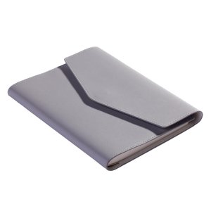 Custom Microfiber Leather Buckle Book Cover With Inner Card Pocket