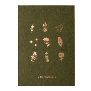 KIAACE Custom Hardcover A5 Sublimation Plant Flower Journals With Gold Stamping