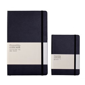 Kiaace Custom Case Binding Leatherette Colleage Dot Grid Blank Notebooks