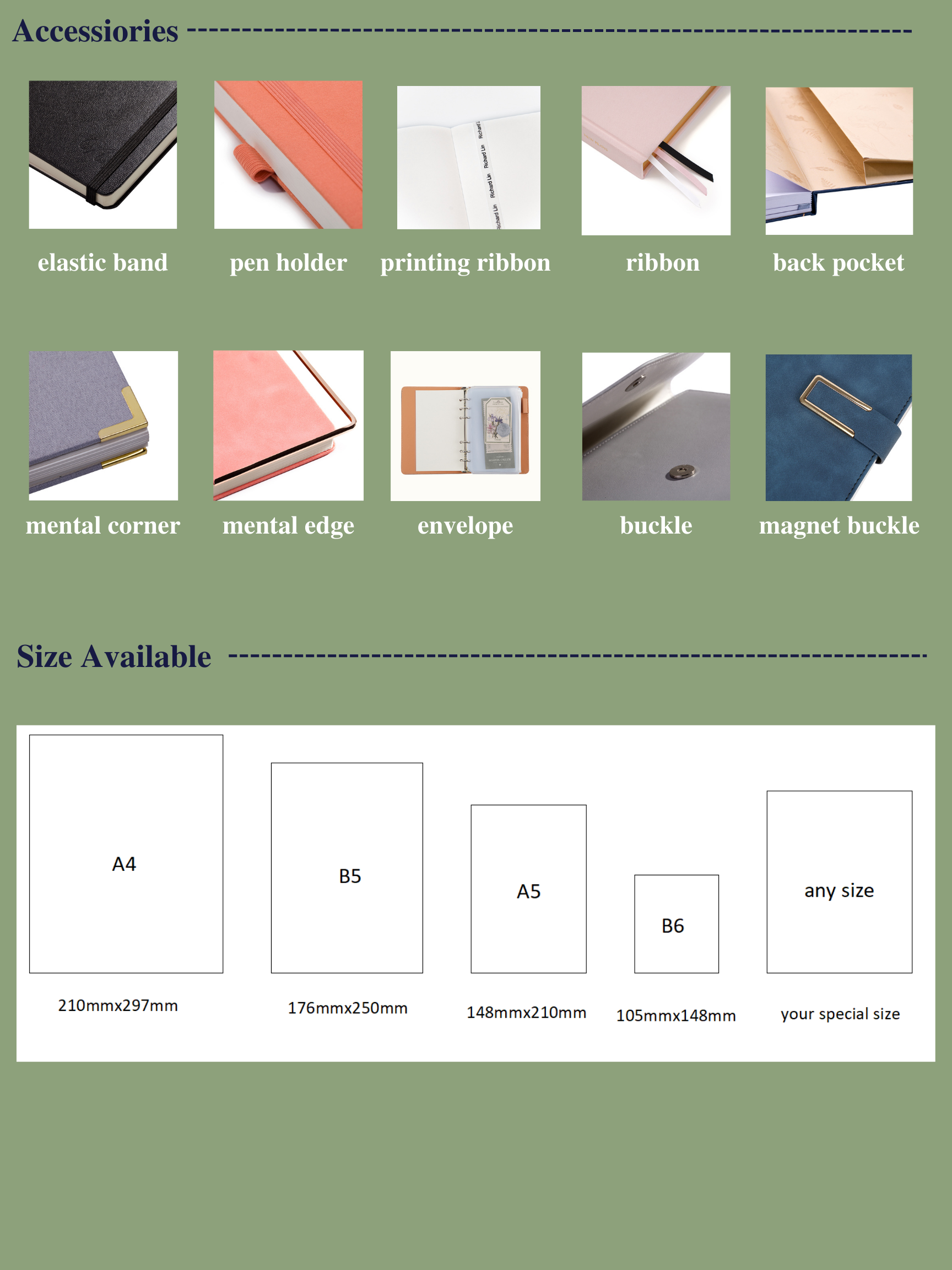Kiaace Custom Printing Case Binding B6 Dot Grid Daily planners - Planner - 4